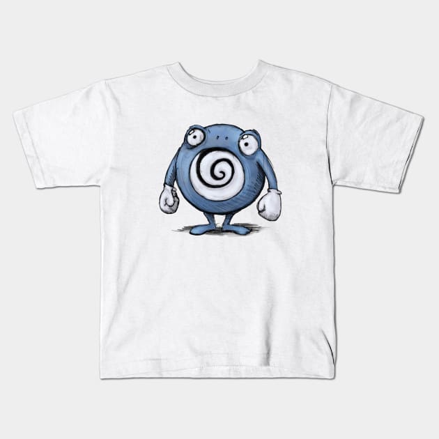 Very Tired Poliwhirl Kids T-Shirt by LonelyWinters